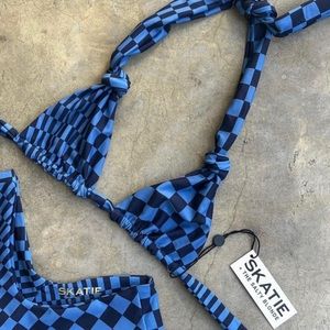 SKATIE SWIM Darby Bikini Top in St Martin Blue